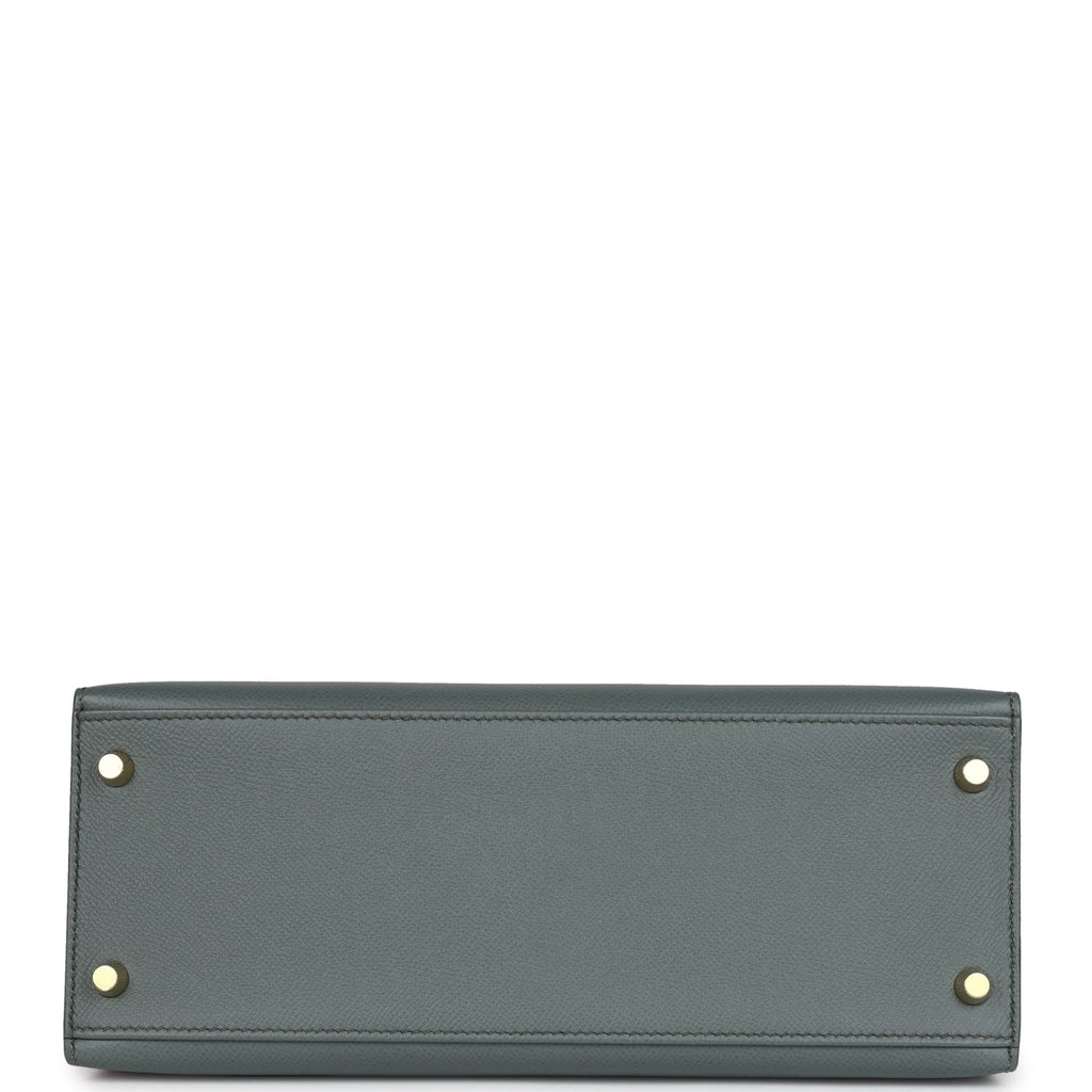 Hermès Kelly Sellier 28 Vert Amande Epsom Gold Hardware