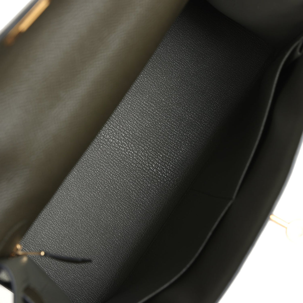 Hermès Kelly Sellier 28 Vert De Gris Epsom Gold Hardware