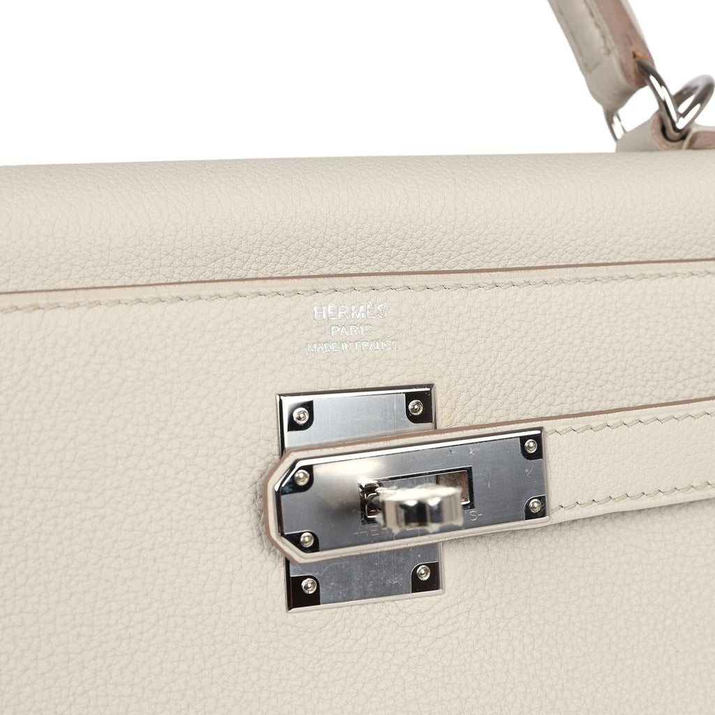 Hermès Kelly Retourne 28 Beton Togo Palladium Hardware