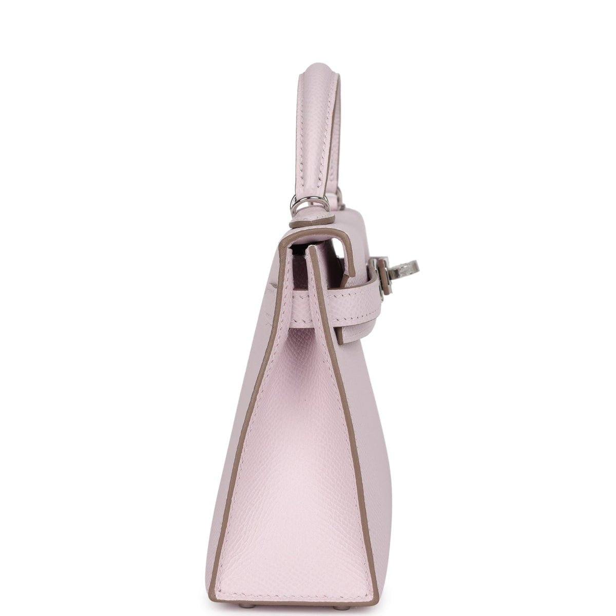 Hermès Kelly Sellier 20 Mauve Pale Epsom Palladium Hardware