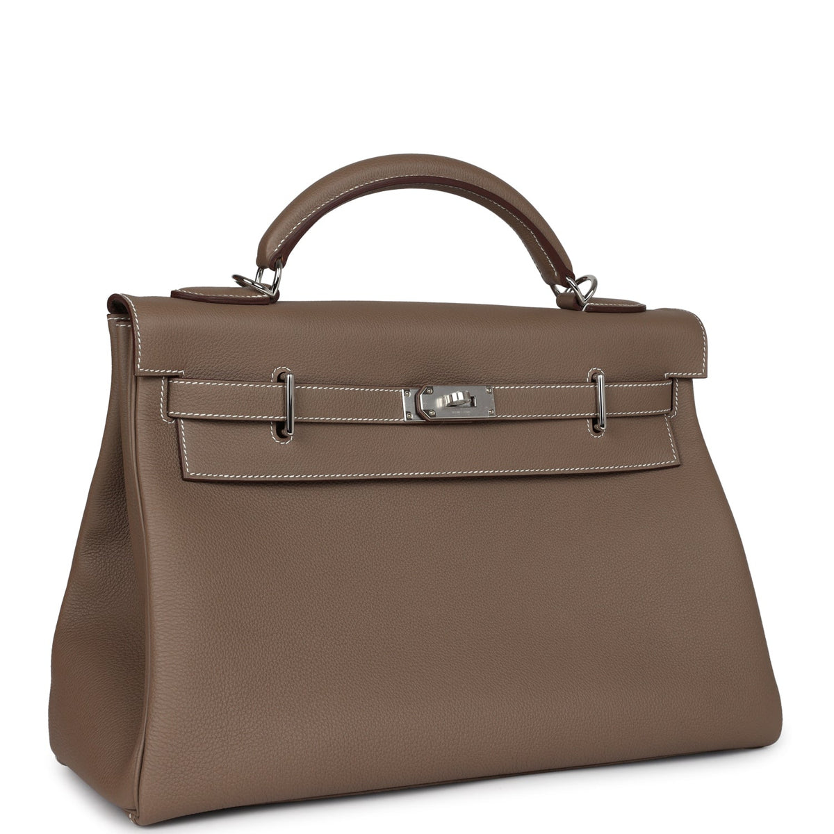 Hermès Kelly 42 Maxi Etoupe Togo Palladium Hardware