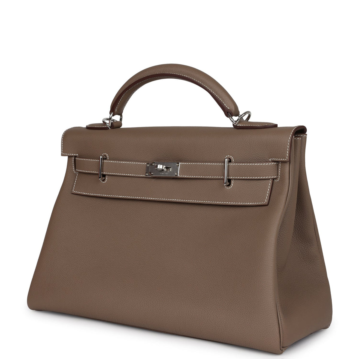 Hermès Kelly 42 Maxi Etoupe Togo Palladium Hardware