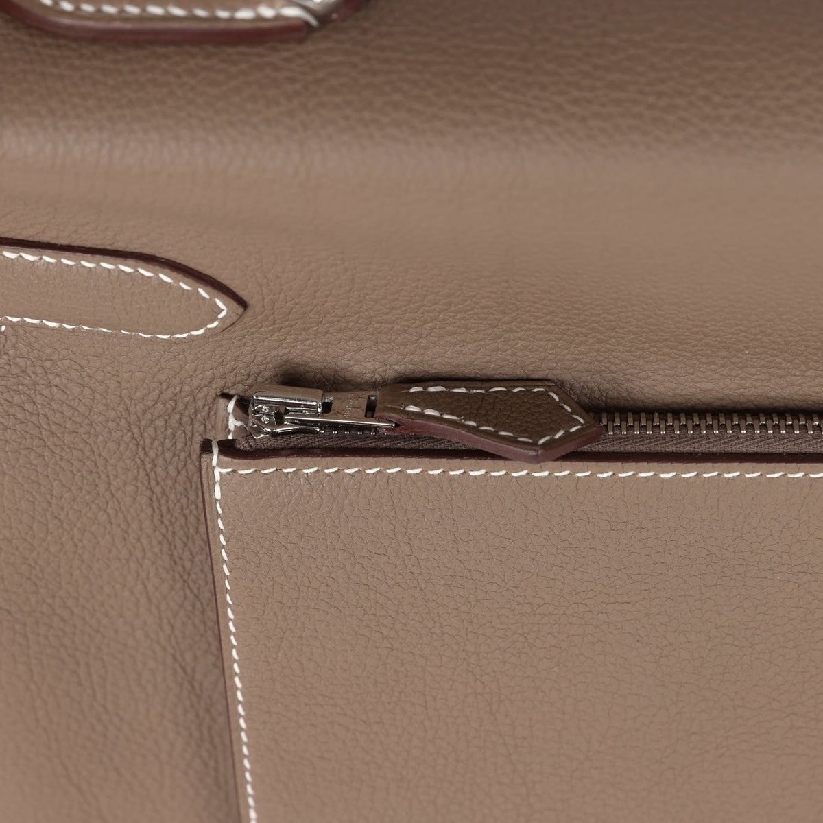 Hermès Kelly 42 Maxi Etoupe Togo Palladium Hardware