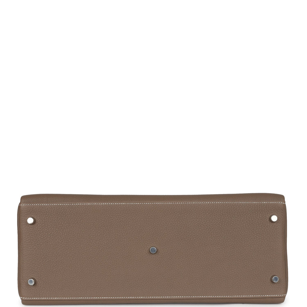 Hermès Kelly 42 Maxi Etoupe Togo Palladium Hardware
