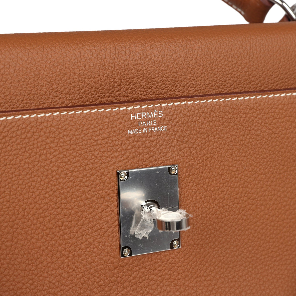 Hermès Kelly 42 Maxi Gold Togo Palladium Hardware