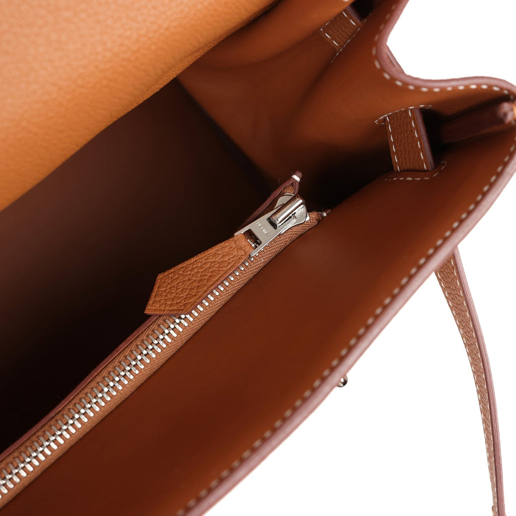 Hermès Kelly 42 Maxi Gold Togo Palladium Hardware