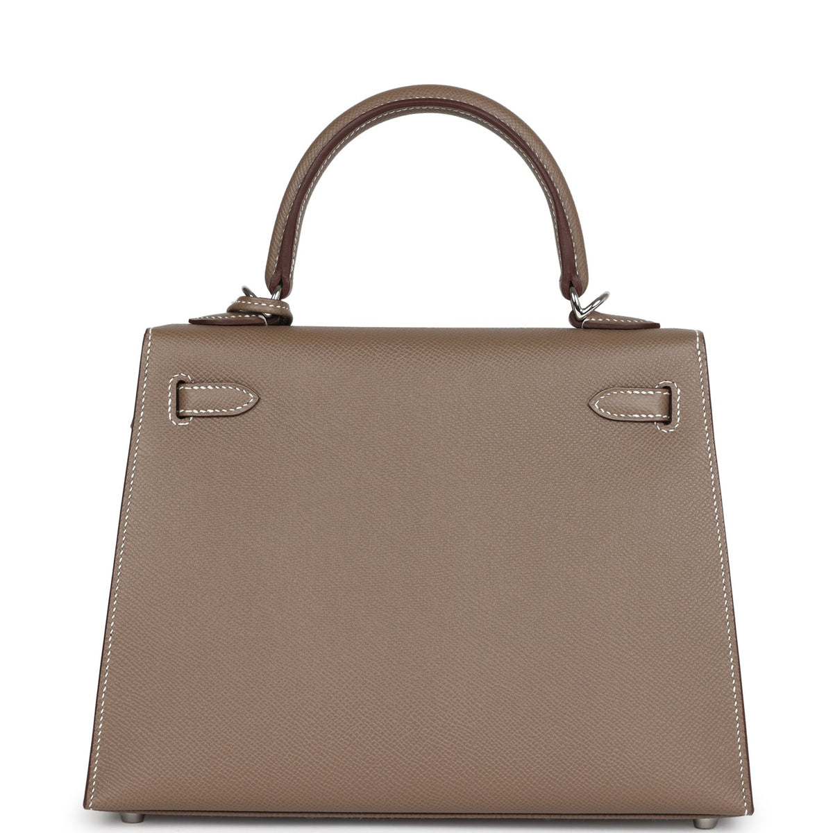 Hermès Kelly Sellier 25 Etoupe Epsom Palladium Hardware