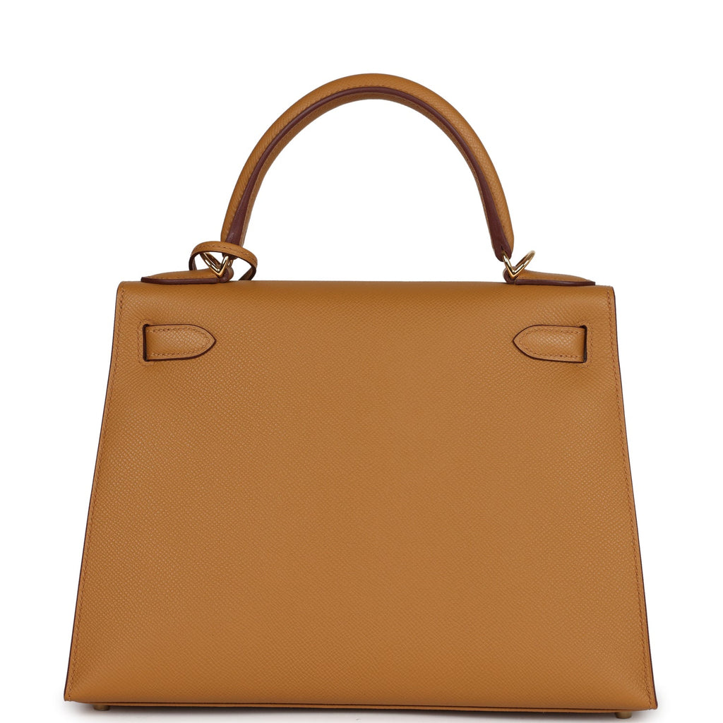 Hermès Kelly Sellier 28 Sesame Epsom Gold Hardware