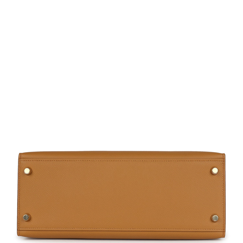 Hermès Kelly Sellier 28 Sesame Epsom Gold Hardware