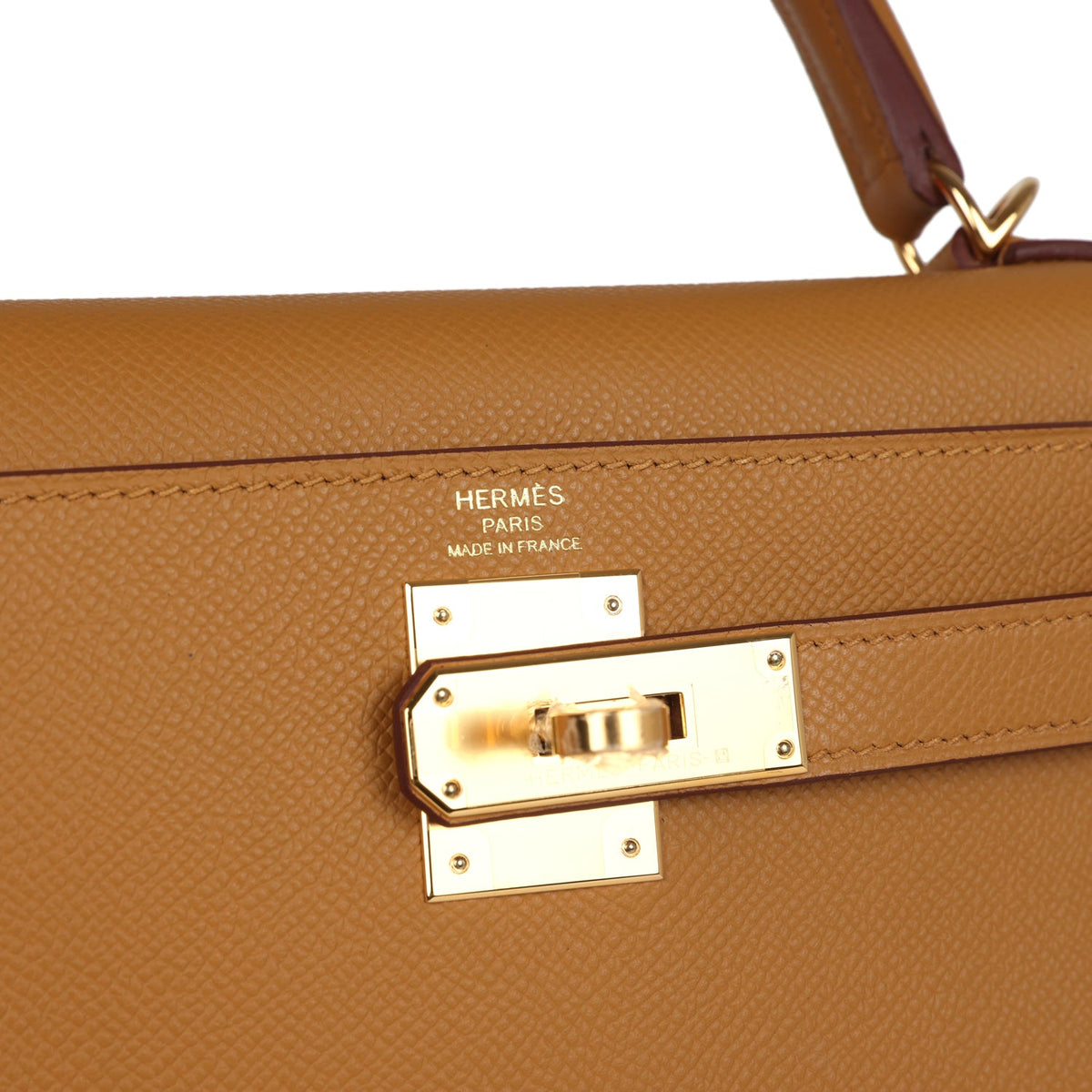 Hermès Kelly Sellier 28 Sesame Epsom Gold Hardware