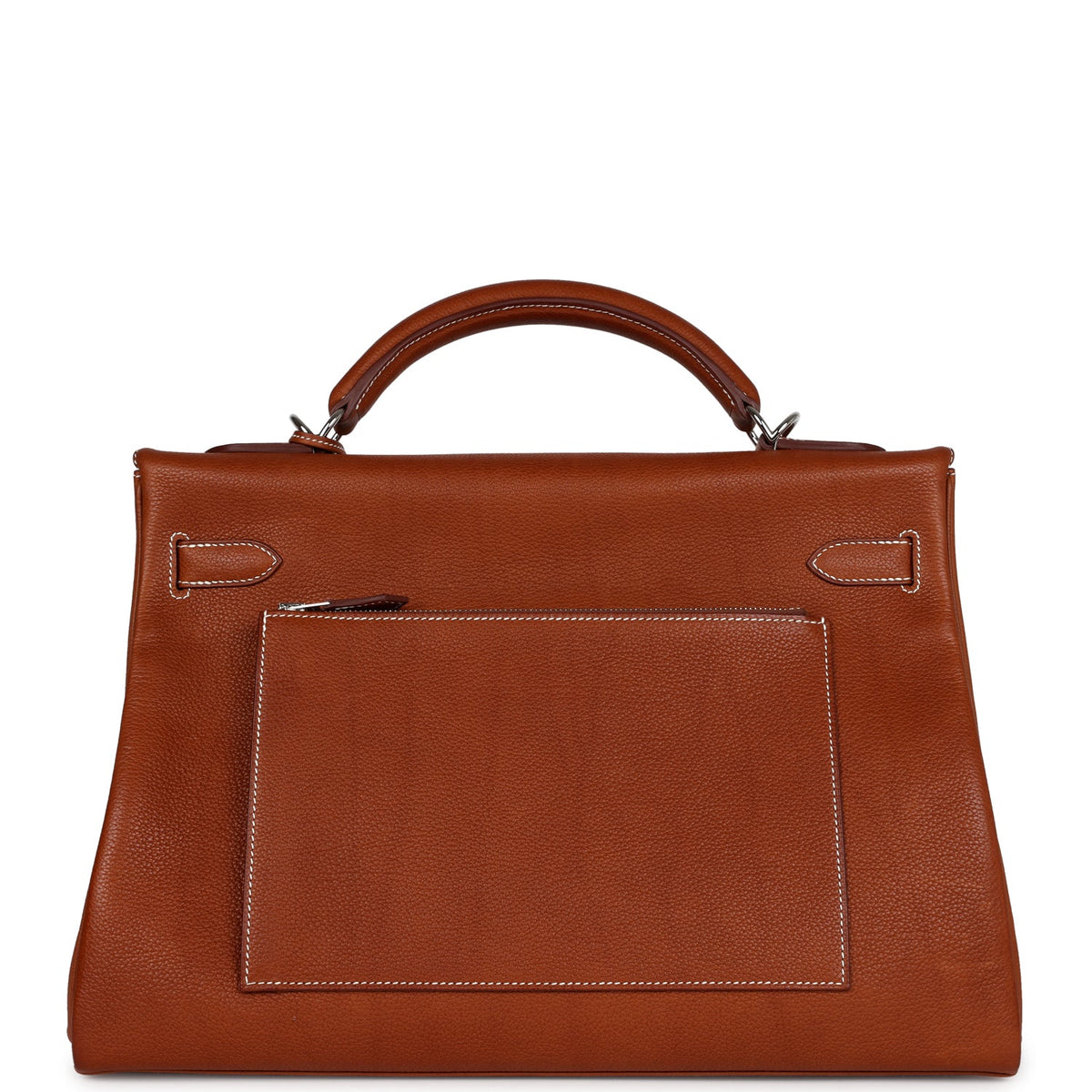 Hermès Kelly 42 Maxi Fauve Barenia Faubourg Palladium Hardware