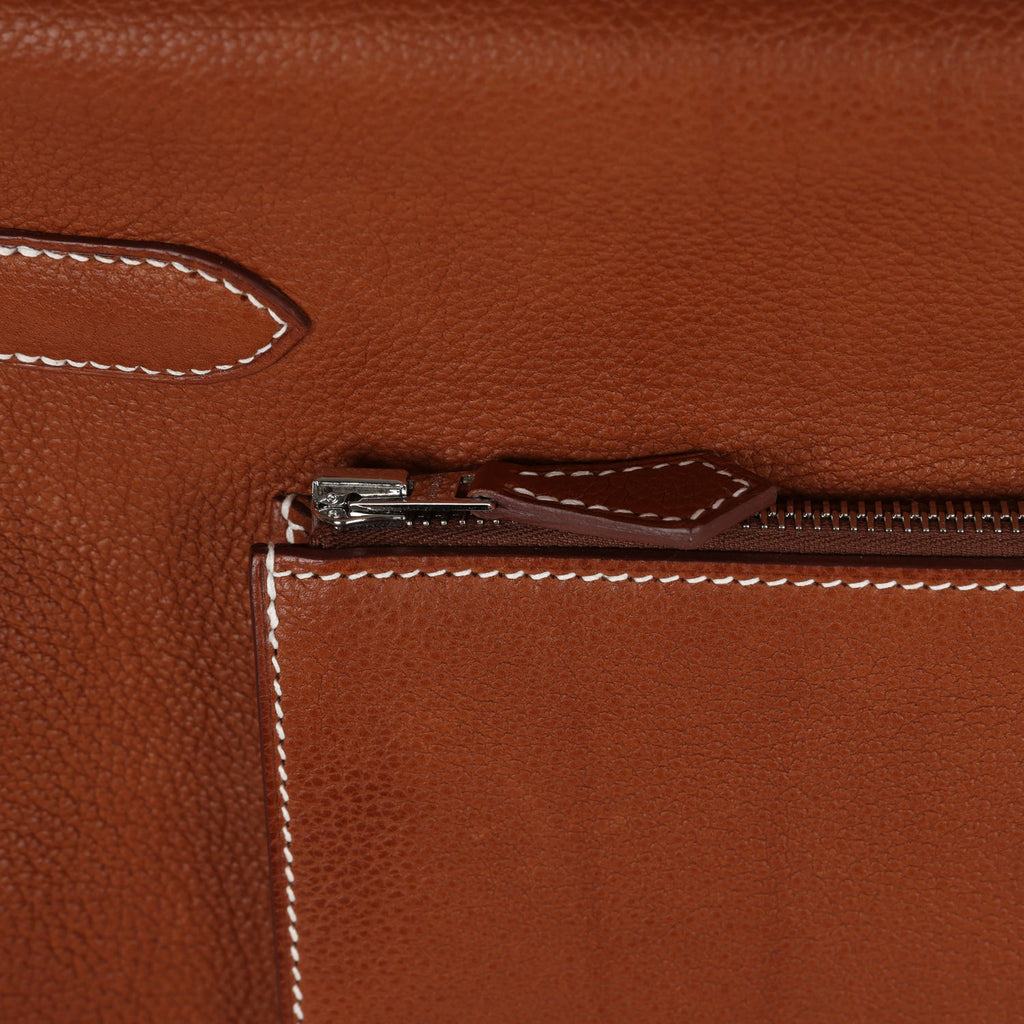 Hermès Kelly 42 Maxi Fauve Barenia Faubourg Palladium Hardware