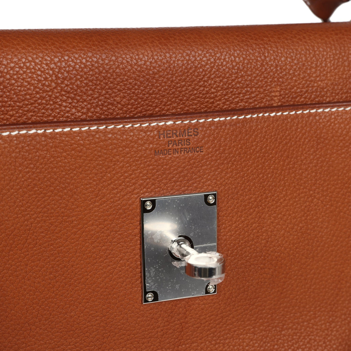 Hermès Kelly 42 Maxi Fauve Barenia Faubourg Palladium Hardware