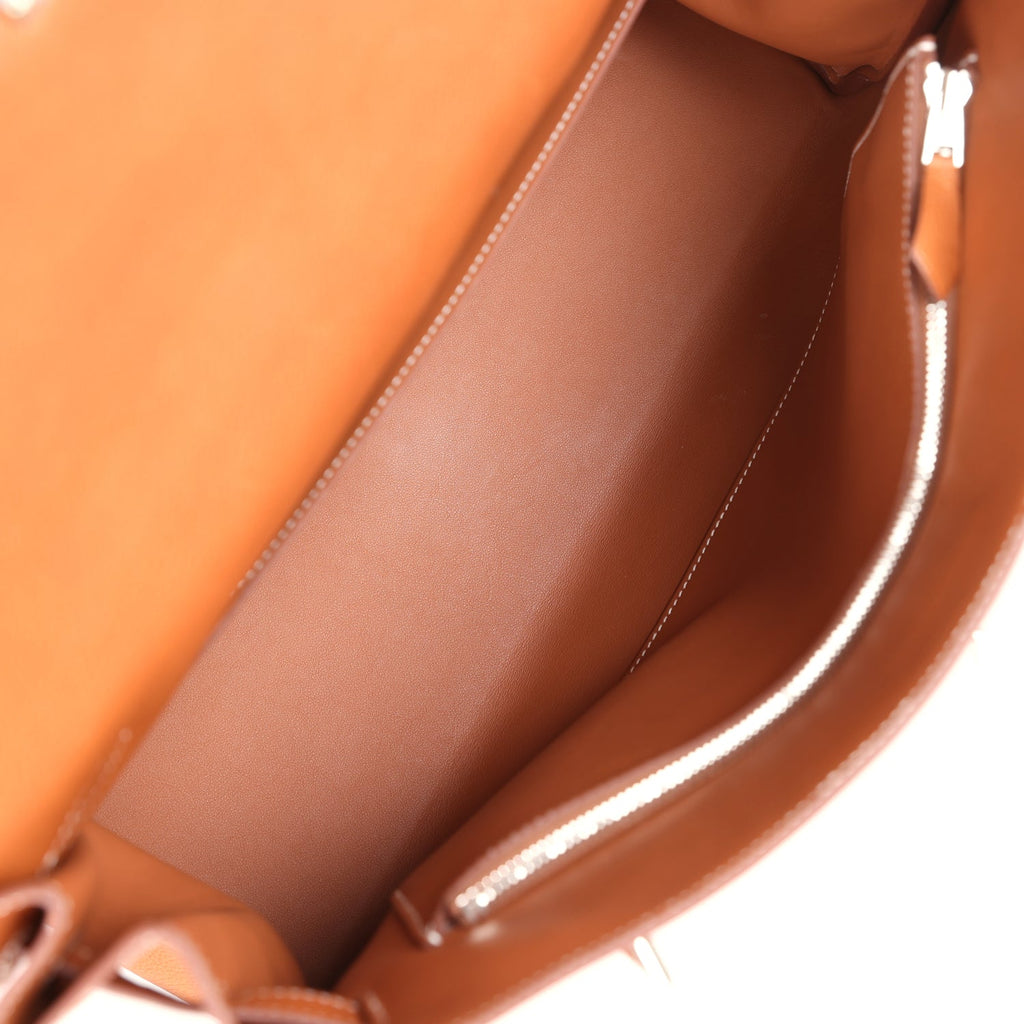Hermès Kelly 42 Maxi Fauve Barenia Faubourg Palladium Hardware