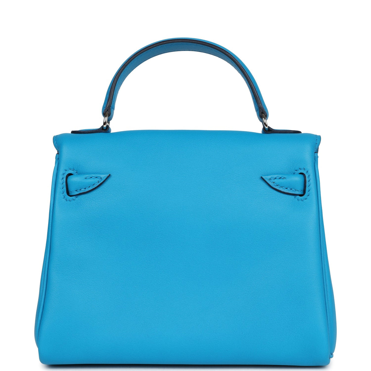 Hermès "Quelle Idolle" Kelly Doll Bleu Frida and Rose Extreme Swift Palladium Hardware