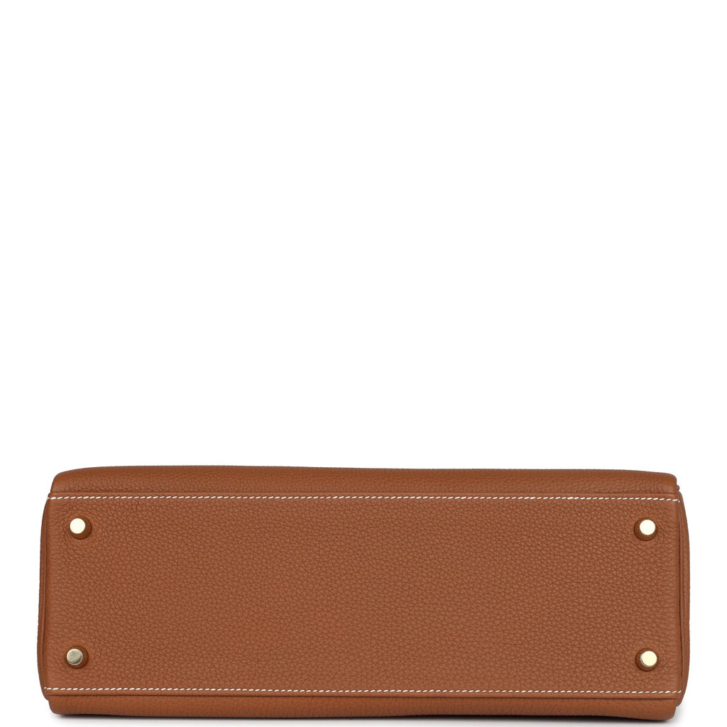 Hermès Kelly Retourne 32 Gold Togo Gold Hardware