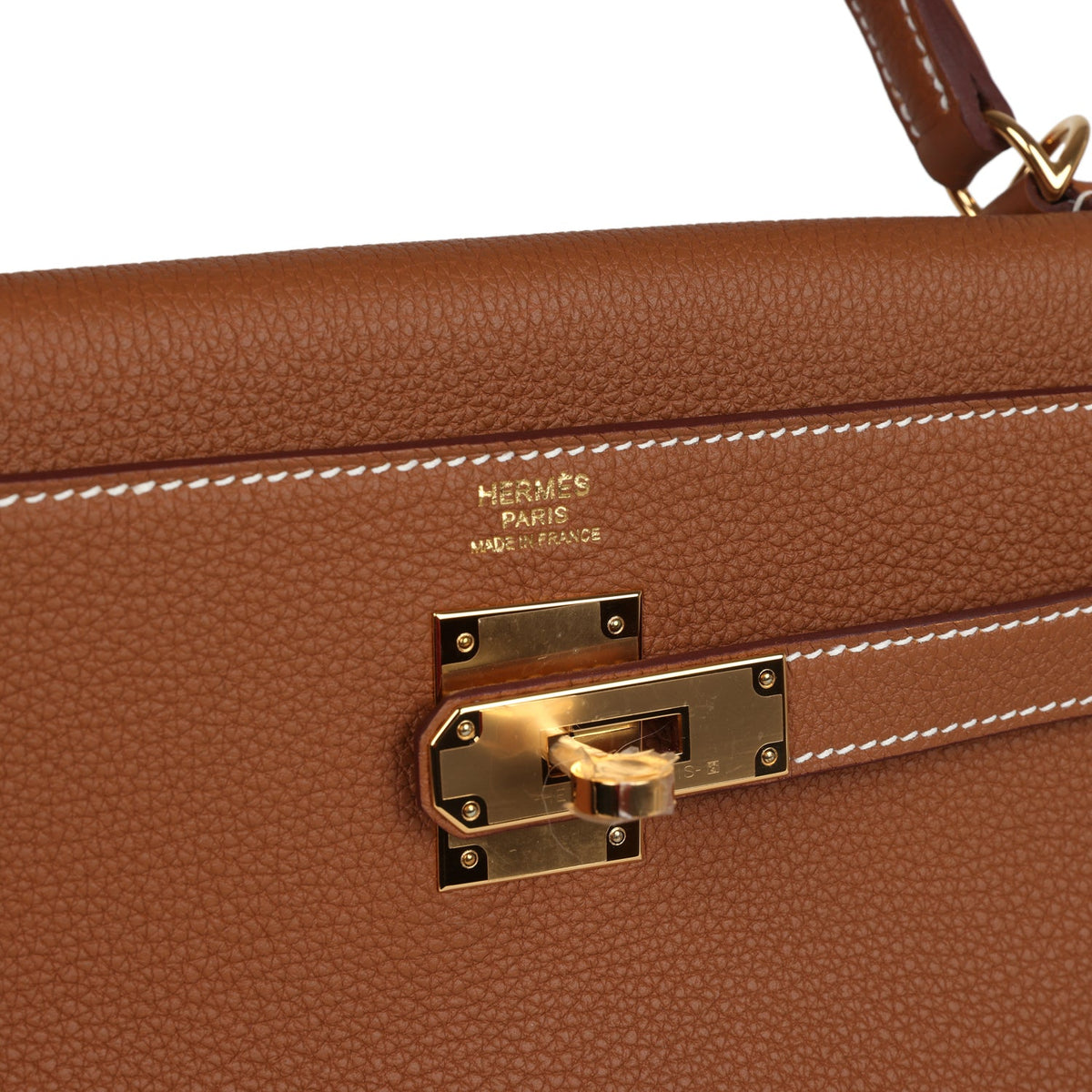 Hermès Kelly Retourne 32 Gold Togo Gold Hardware