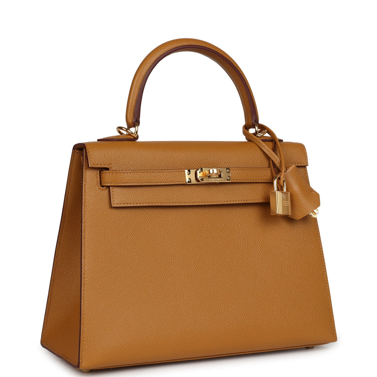 Hermès Kelly Sellier 25 Sesame Epsom Gold Hardware