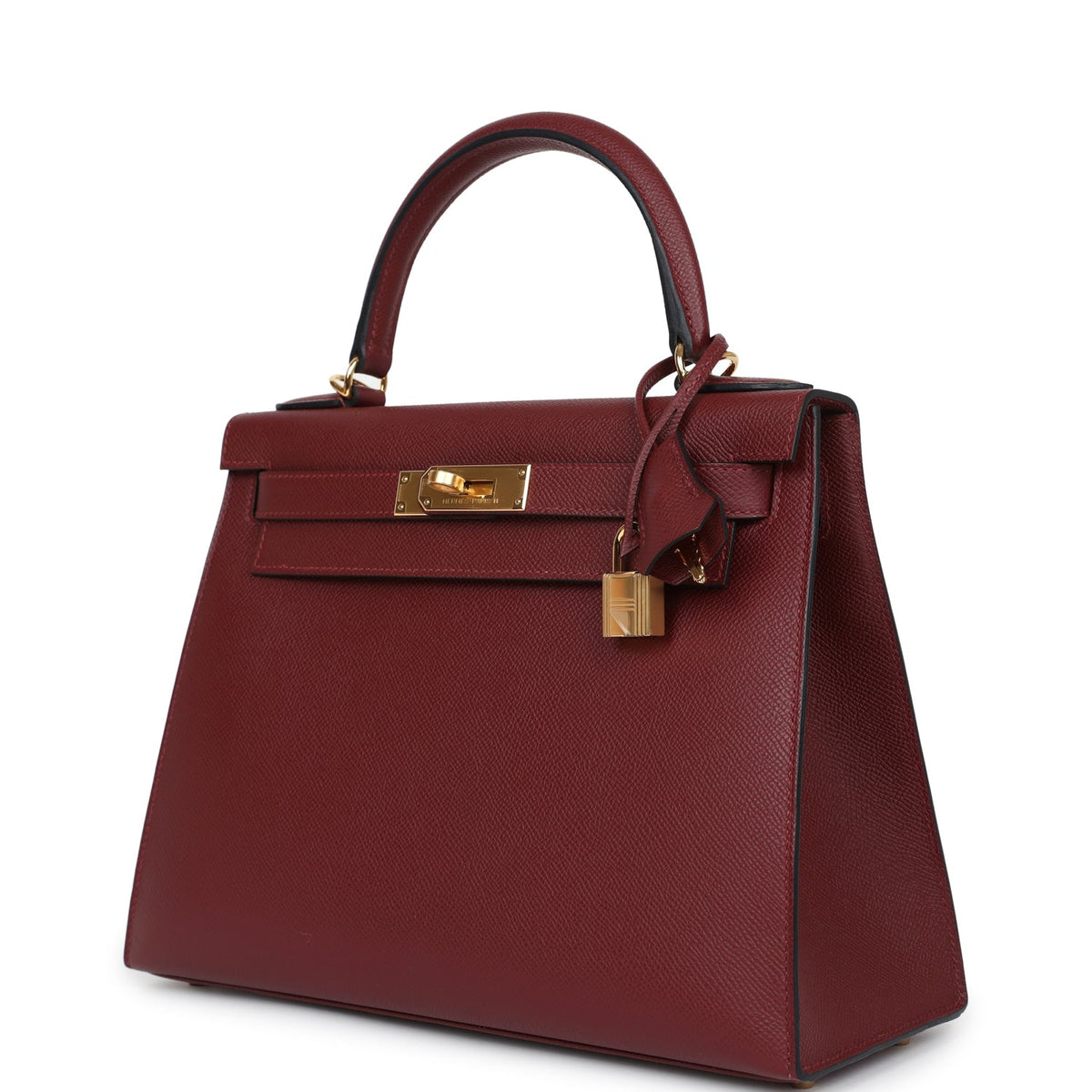 Hermès Kelly Sellier 28 Rouge H Epsom Gold Hardware