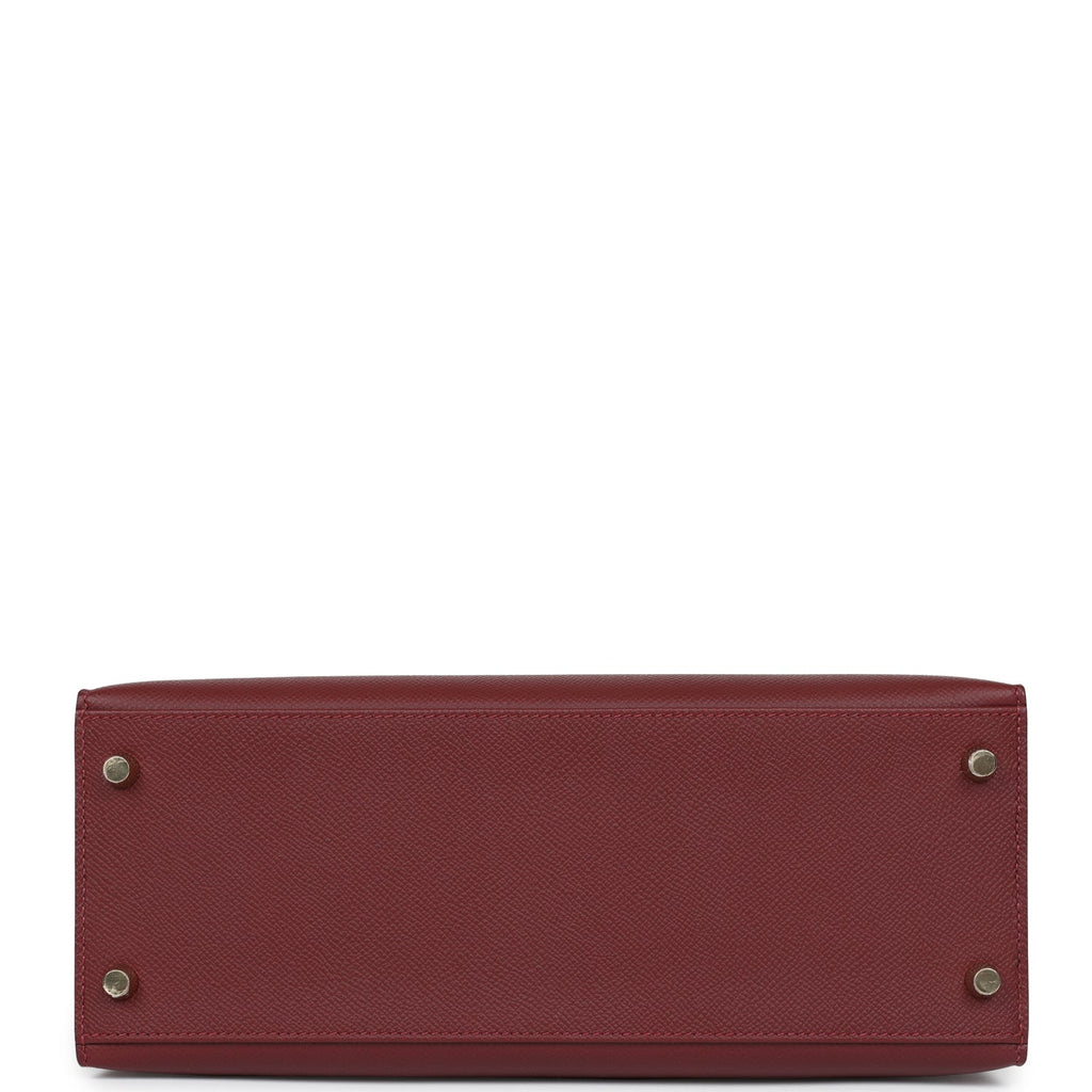 Hermès Kelly Sellier 28 Rouge H Epsom Gold Hardware