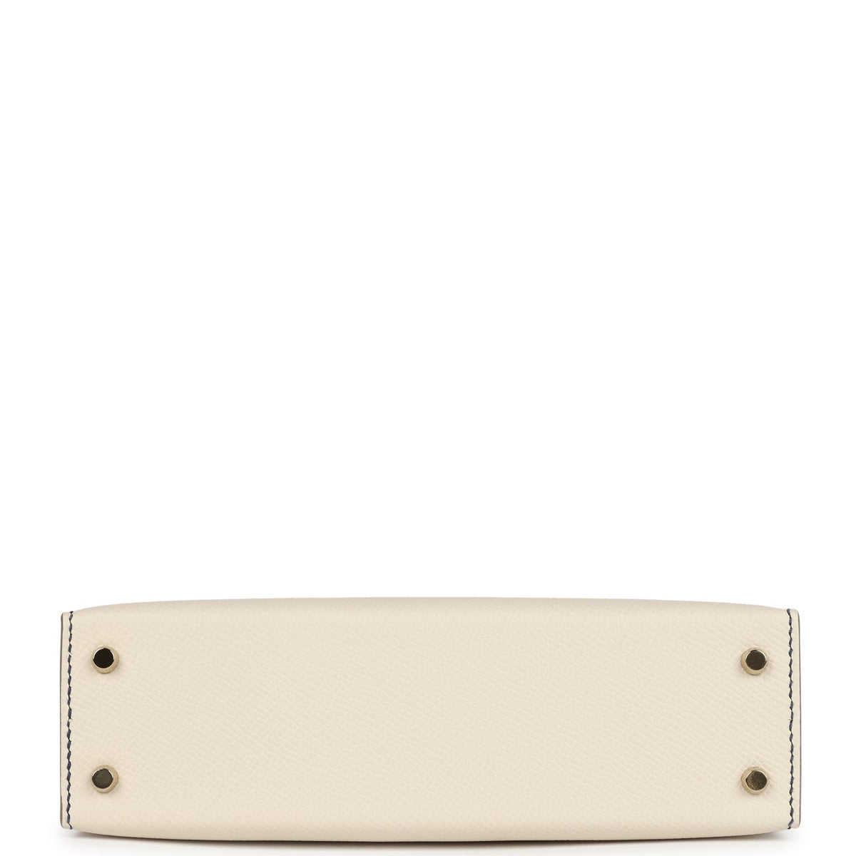 Hermès Special Order (HSS) Kelly Sellier 20 Craie/Bleu Saphir Epsom Permabrass Hardware