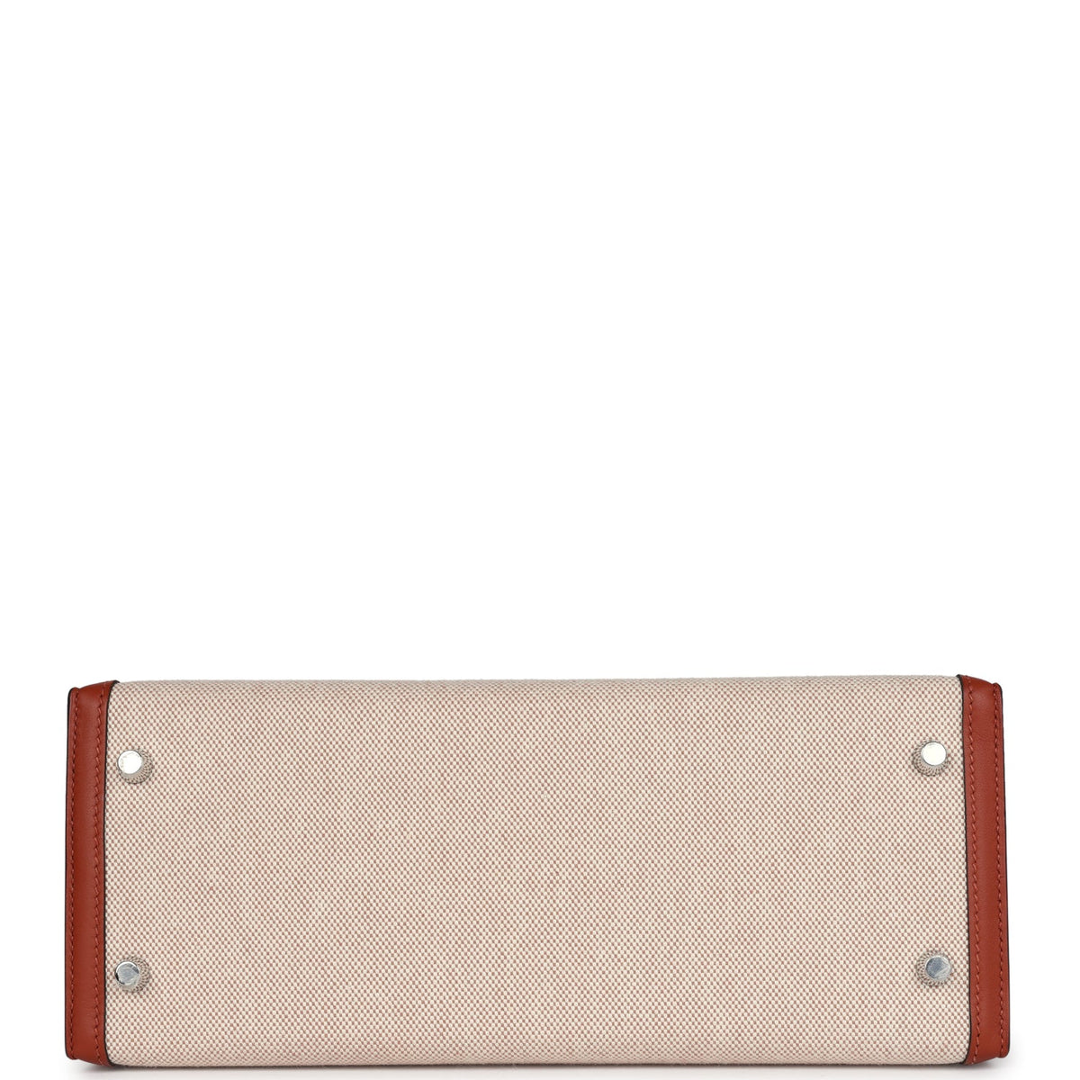 Hermès Kelly Sellier 28 Cuivre Swift and Ecru Toile H Palladium Hardware