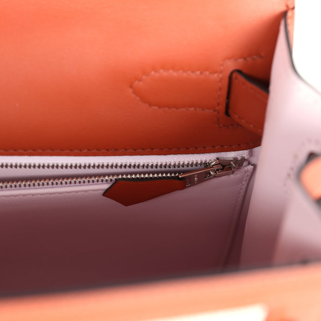 Hermès Kelly Sellier 28 Cuivre Swift and Ecru Toile H Palladium Hardware