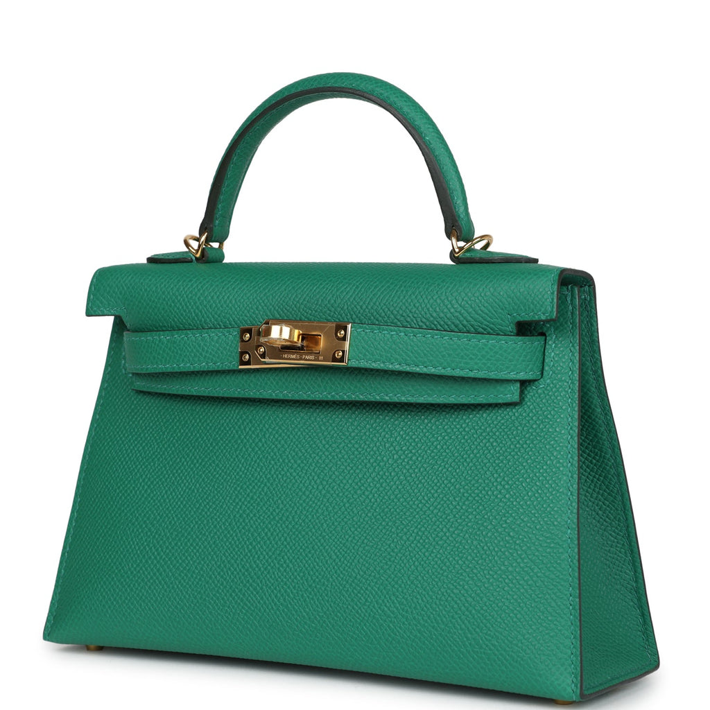 Hermès Kelly Sellier 20 Vert Vertigo Epsom Gold Hardware
