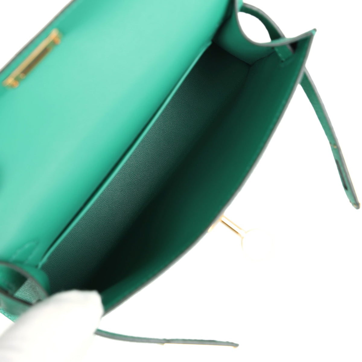 Hermès Kelly Sellier 20 Vert Vertigo Epsom Gold Hardware