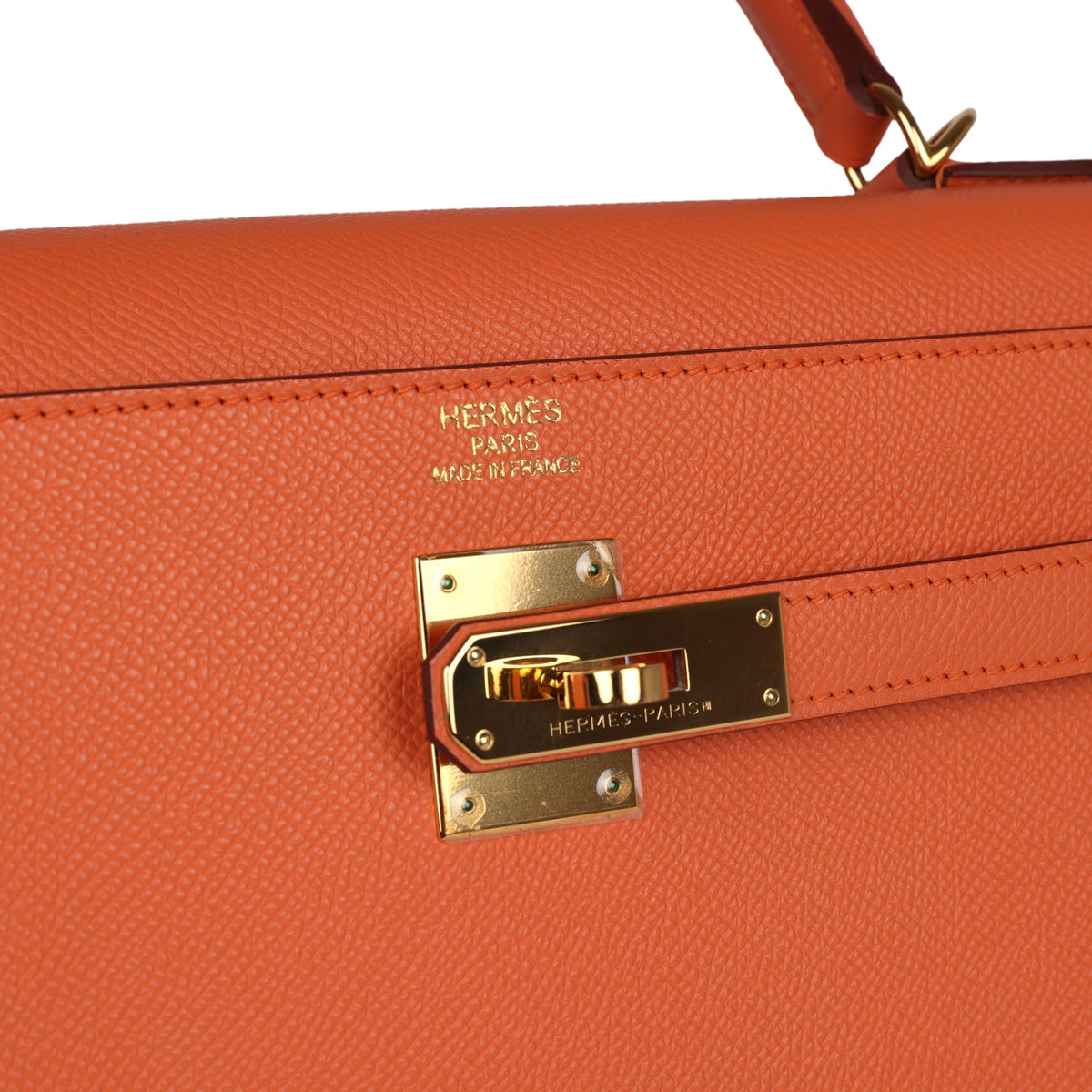 Hermès Kelly Sellier 35 Mango Epsom Gold Hardware