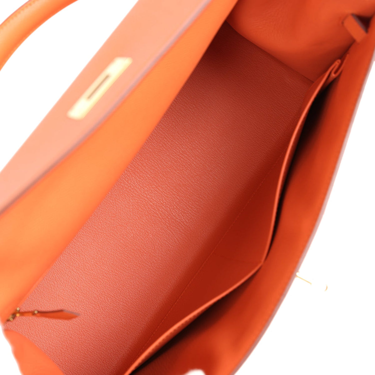Hermès Kelly Sellier 35 Mango Epsom Gold Hardware
