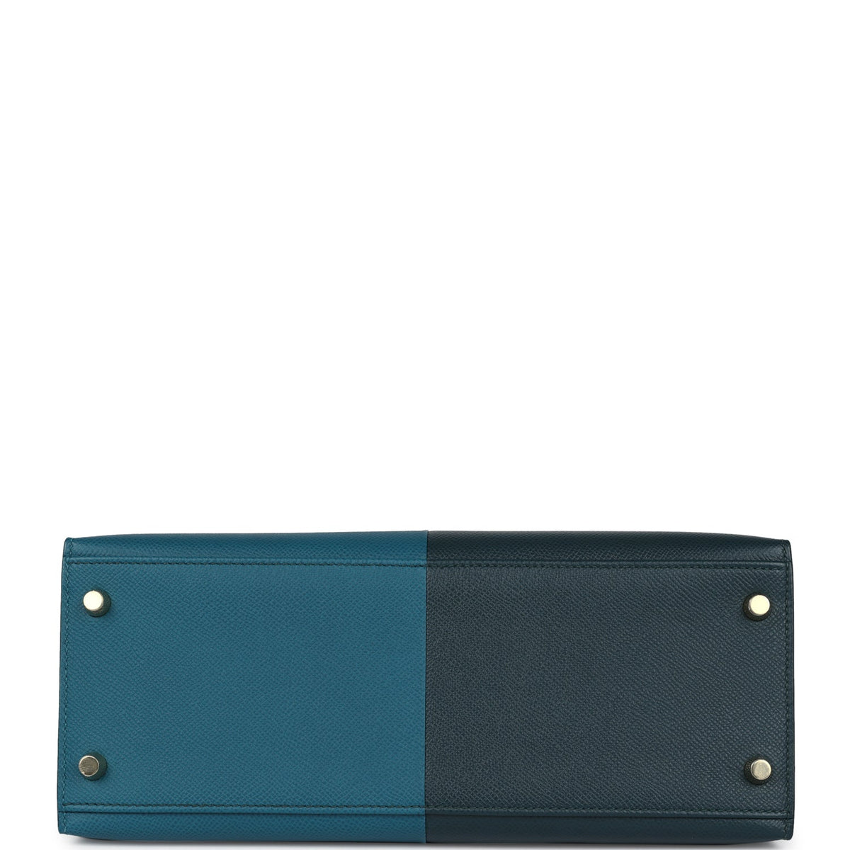 Hermès Kelly Sellier 28 Casaque Vert Cypres and Vert Bosphore Epsom Gold Hardware