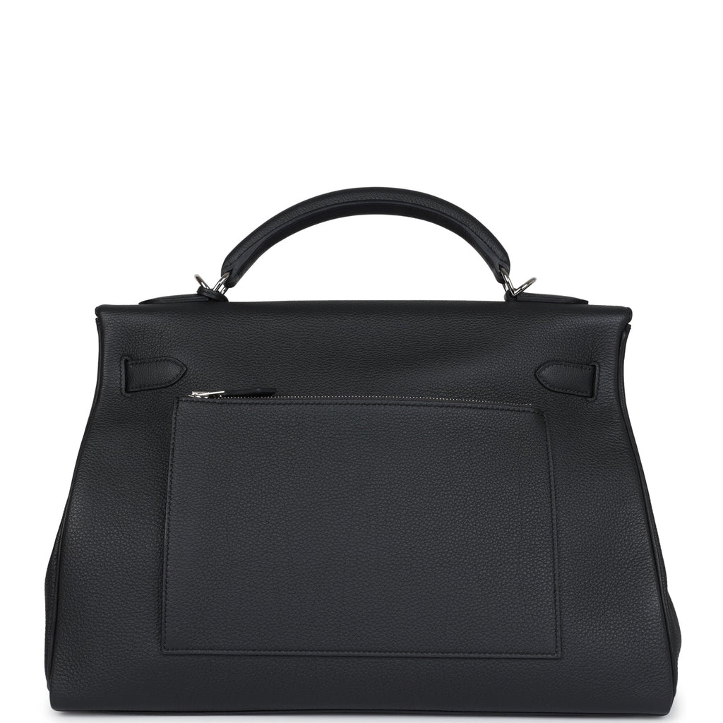 Hermès Special Order (HSS) Kelly Sellier 28 Bleu Glacier Verso Epsom Brushed Palladium Hardware