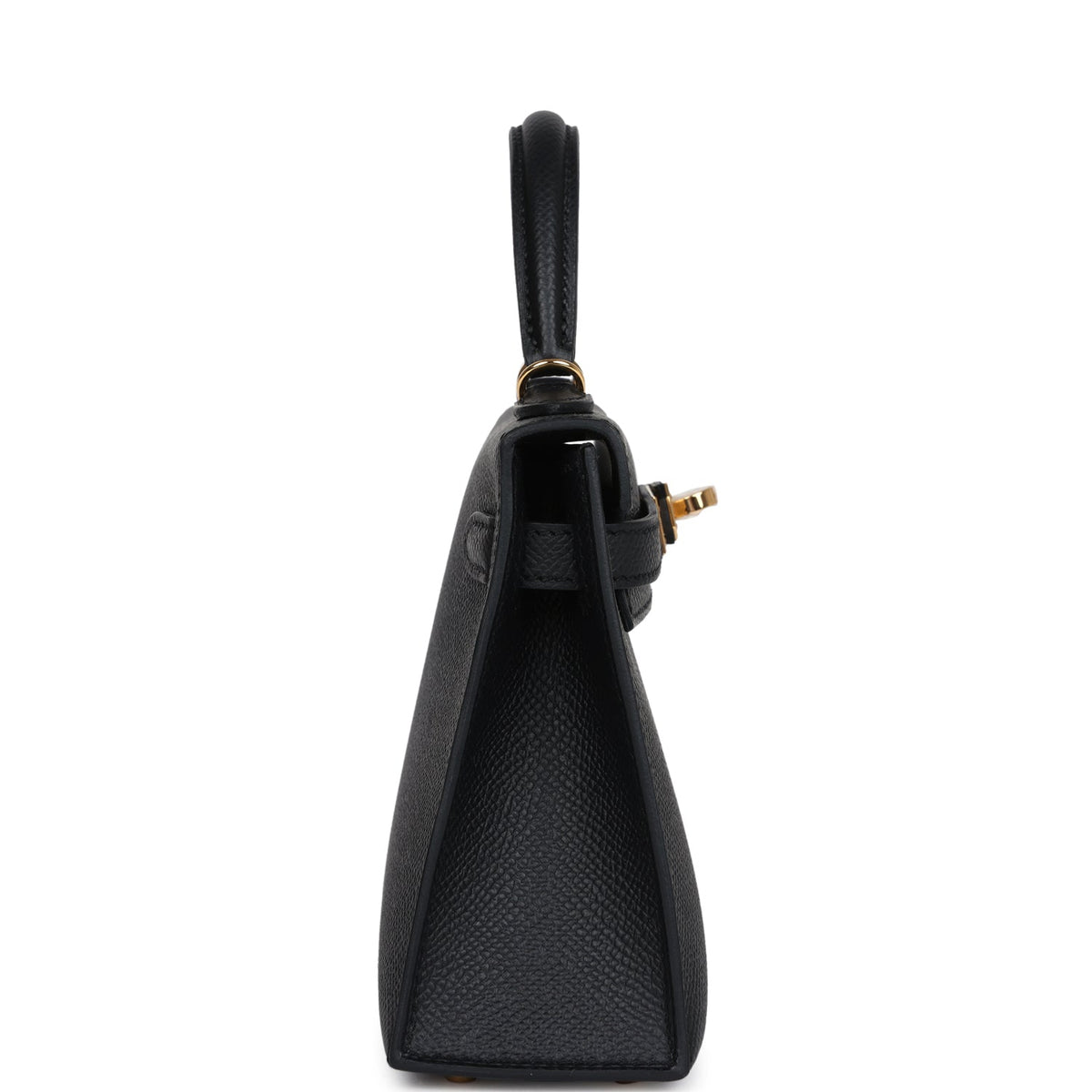 Hermès Kelly Sellier 20 Black Epsom Gold Hardware