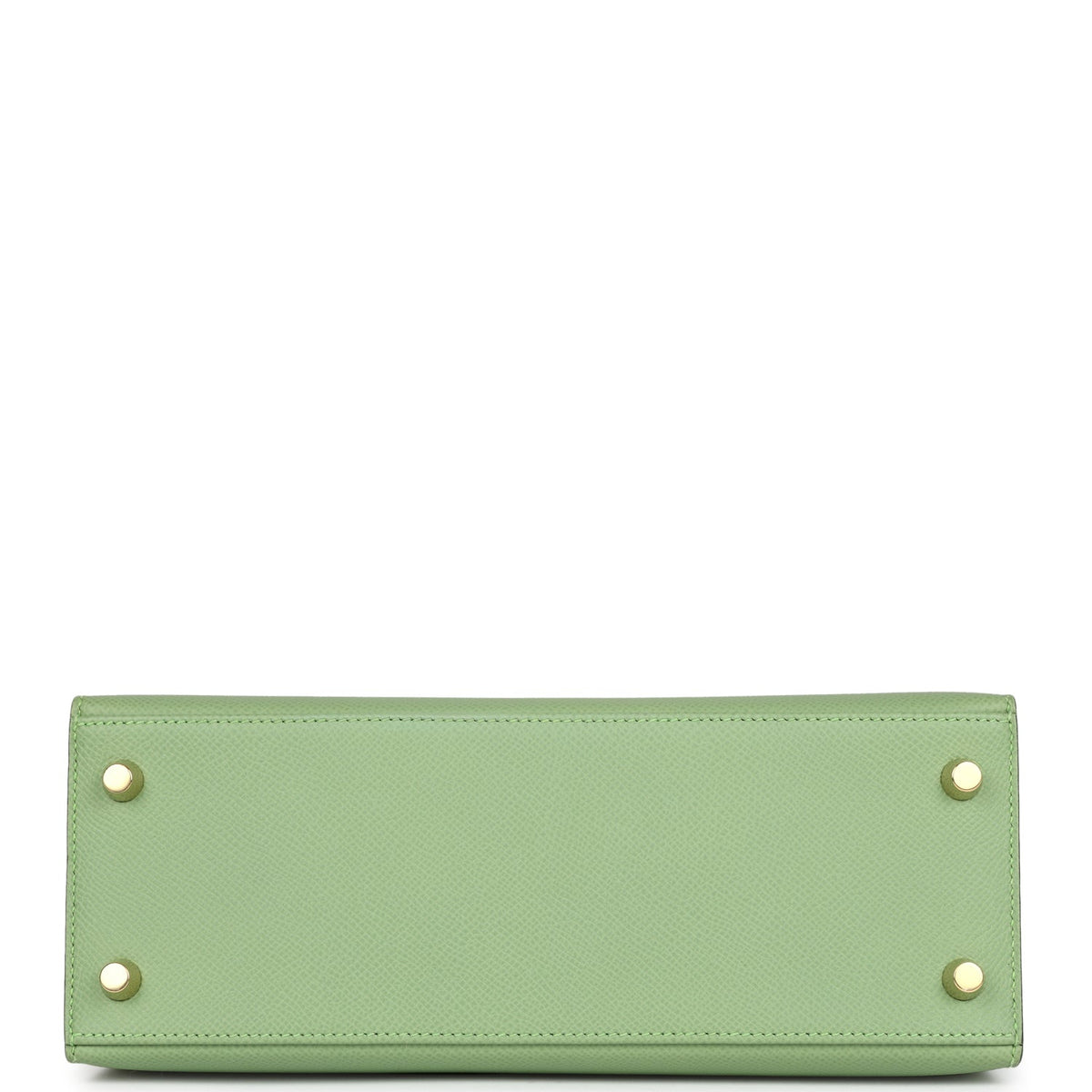Hermès Kelly Sellier 25 Vert Criquet Epsom Gold Hardware