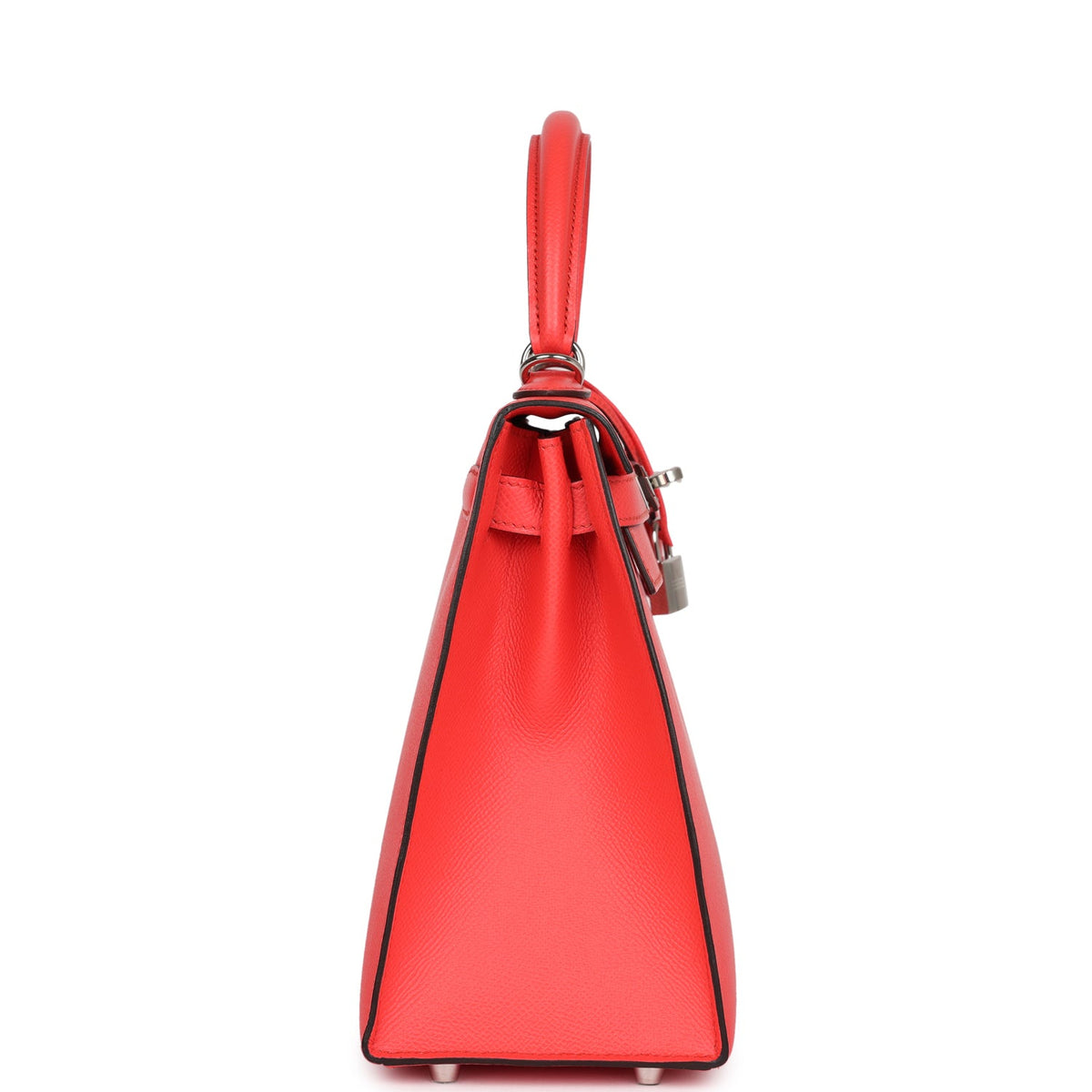 Hermès Kelly Sellier 28 Rose Texas Epsom Palladium Hardware
