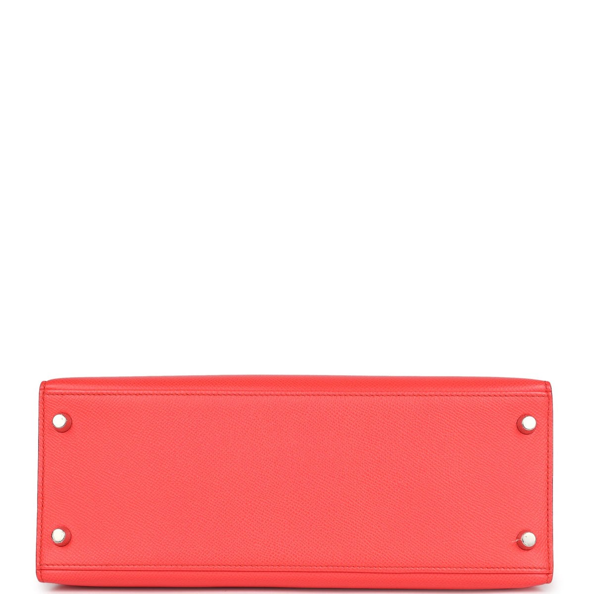 Hermès Kelly Sellier 28 Rose Texas Epsom Palladium Hardware