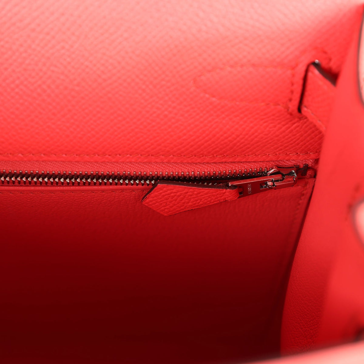 Hermès Kelly Sellier 28 Rose Texas Epsom Palladium Hardware