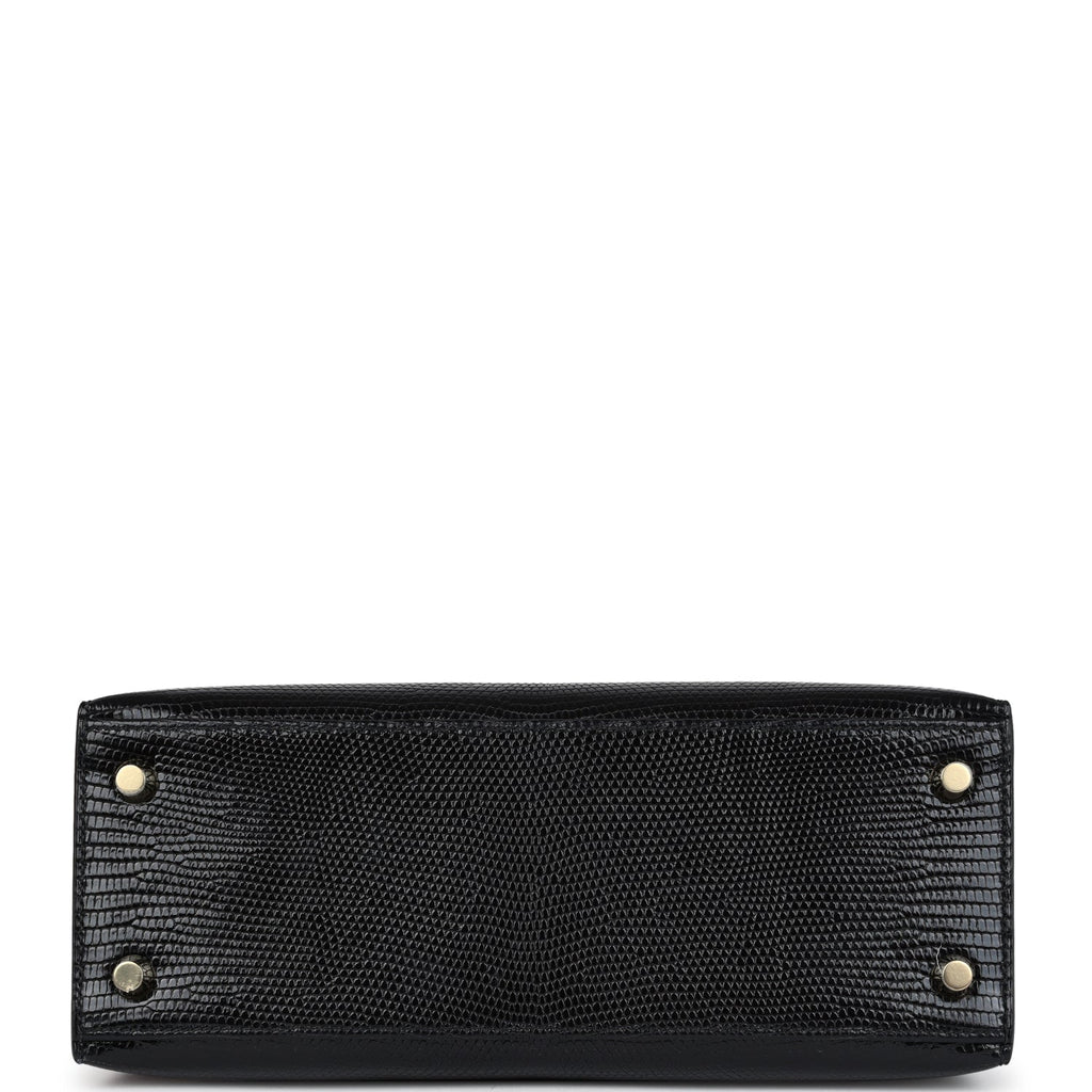 Hermès Kelly Sellier 25 Black Faux Leather Gold Hardware