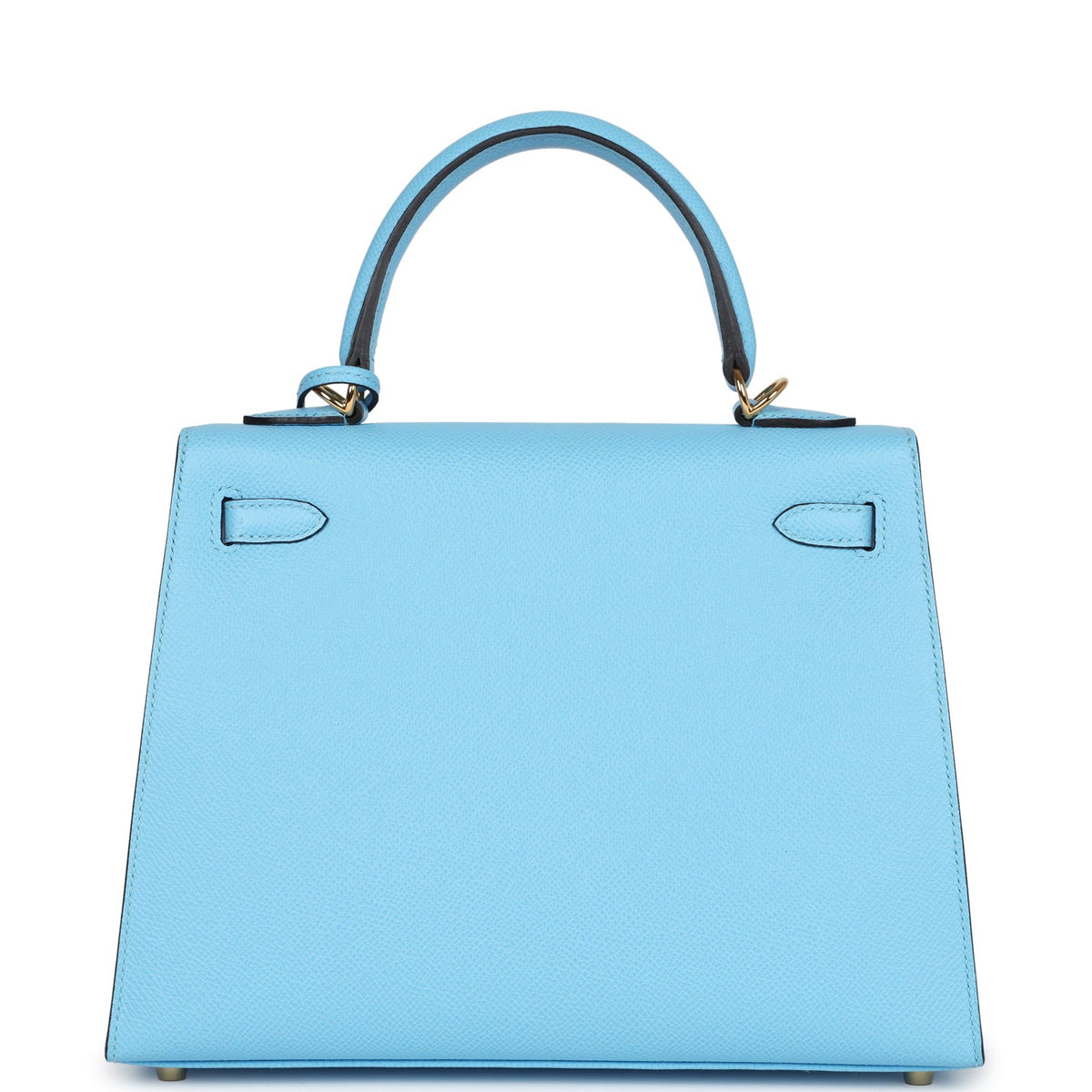 Hermès Kelly Sellier 25 Celeste Epsom Gold Hardware