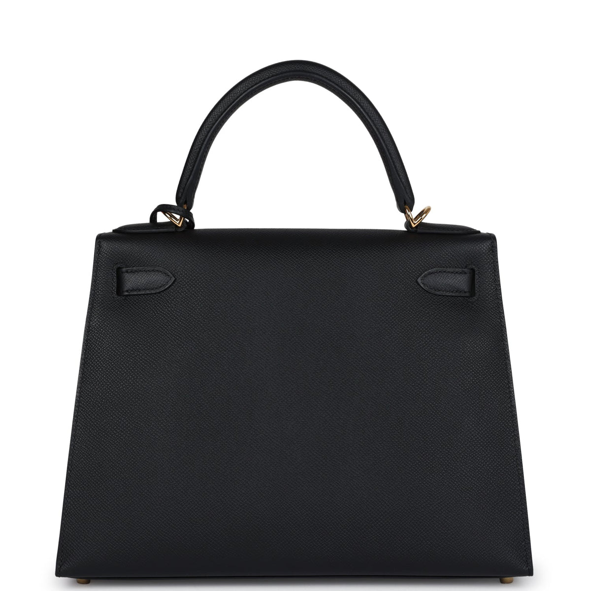 Hermès Kelly Sellier 28 Black Epsom Gold Hardware