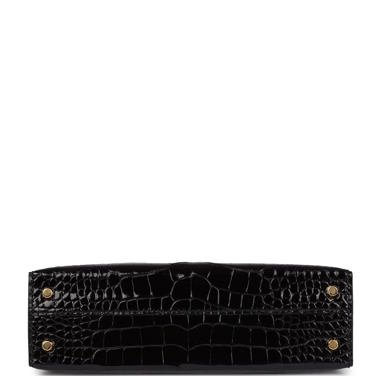 Hermès Kelly Sellier 20 Black Shiny Faux Leather Gold Hardware