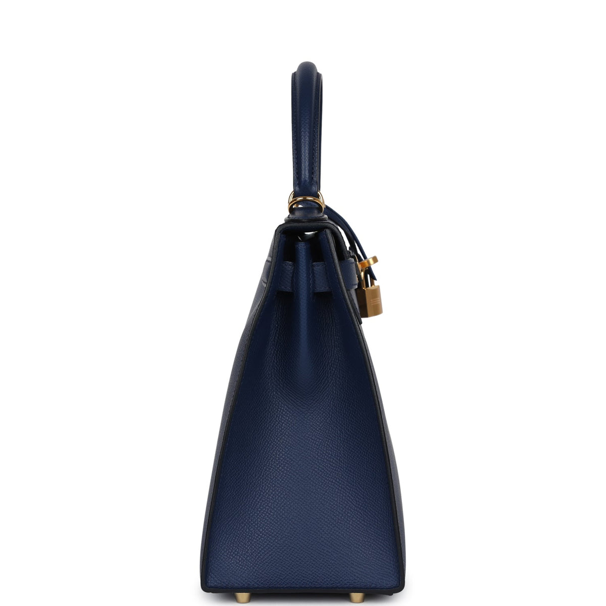 Hermès Kelly Sellier 28 Bleu Navy Epsom Gold Hardware