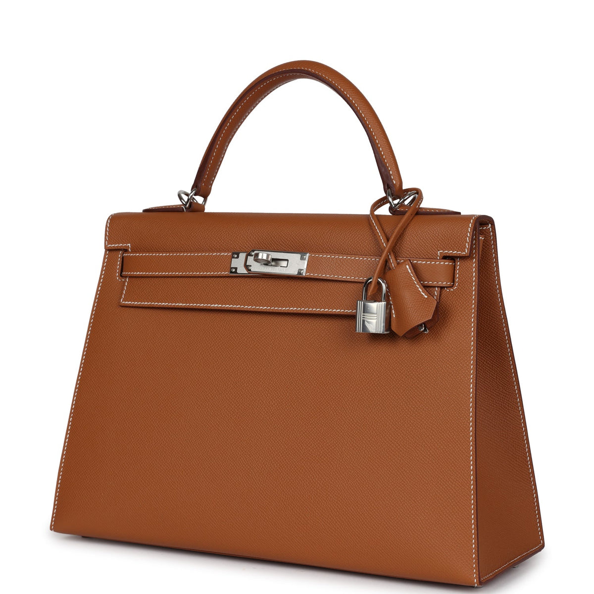 Hermès Kelly Sellier 32 Gold Epsom Palladium Hardware