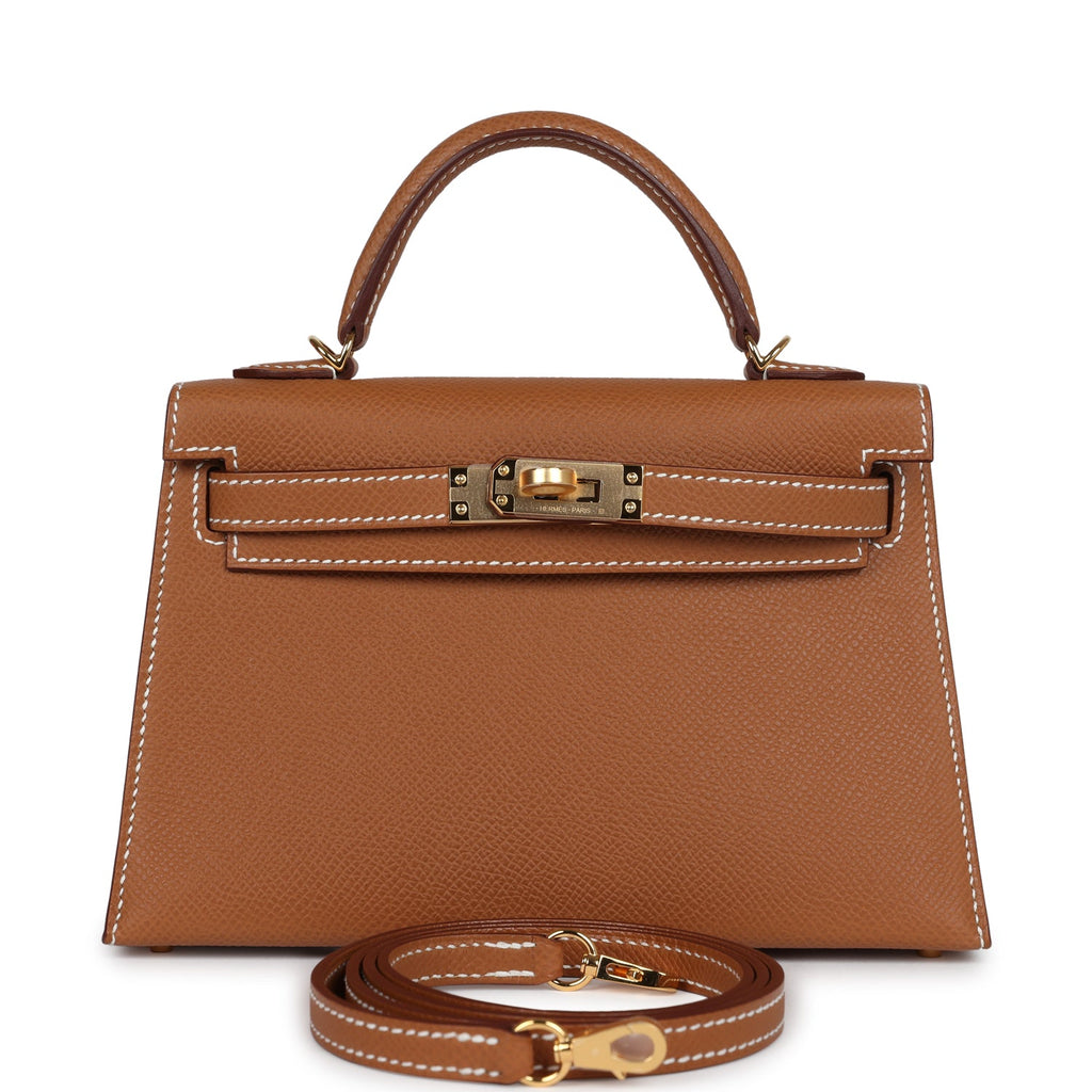 Hermès Kelly Sellier 20 Gold Epsom Gold Hardware