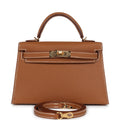 Hermès Kelly Sellier 20 Gold Epsom Gold Hardware