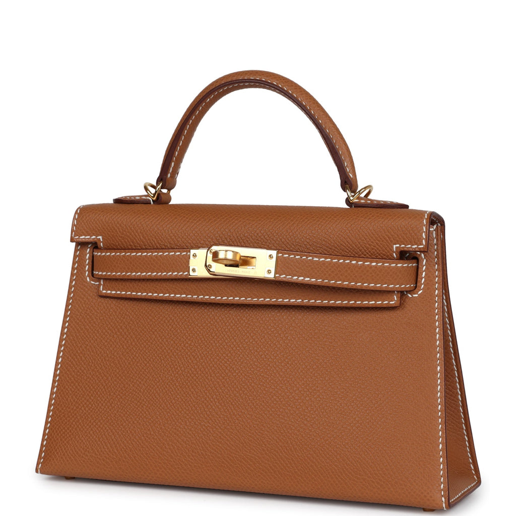Hermès Kelly Sellier 20 Gold Epsom Gold Hardware