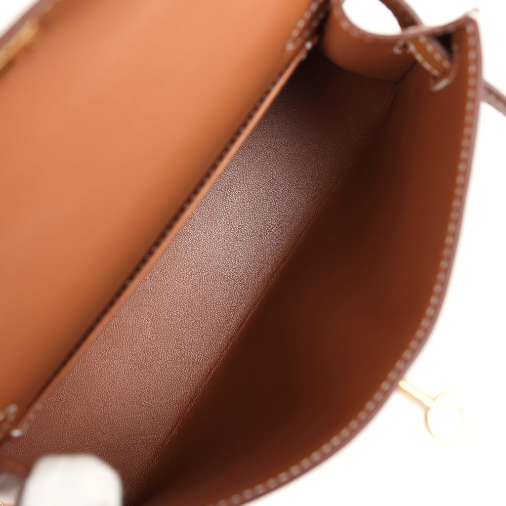 Hermès Kelly Sellier 20 Gold Epsom Gold Hardware