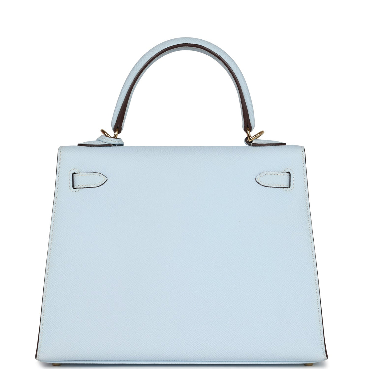 Hermès Kelly Sellier 25 Bleu Brume Epsom Gold Hardware