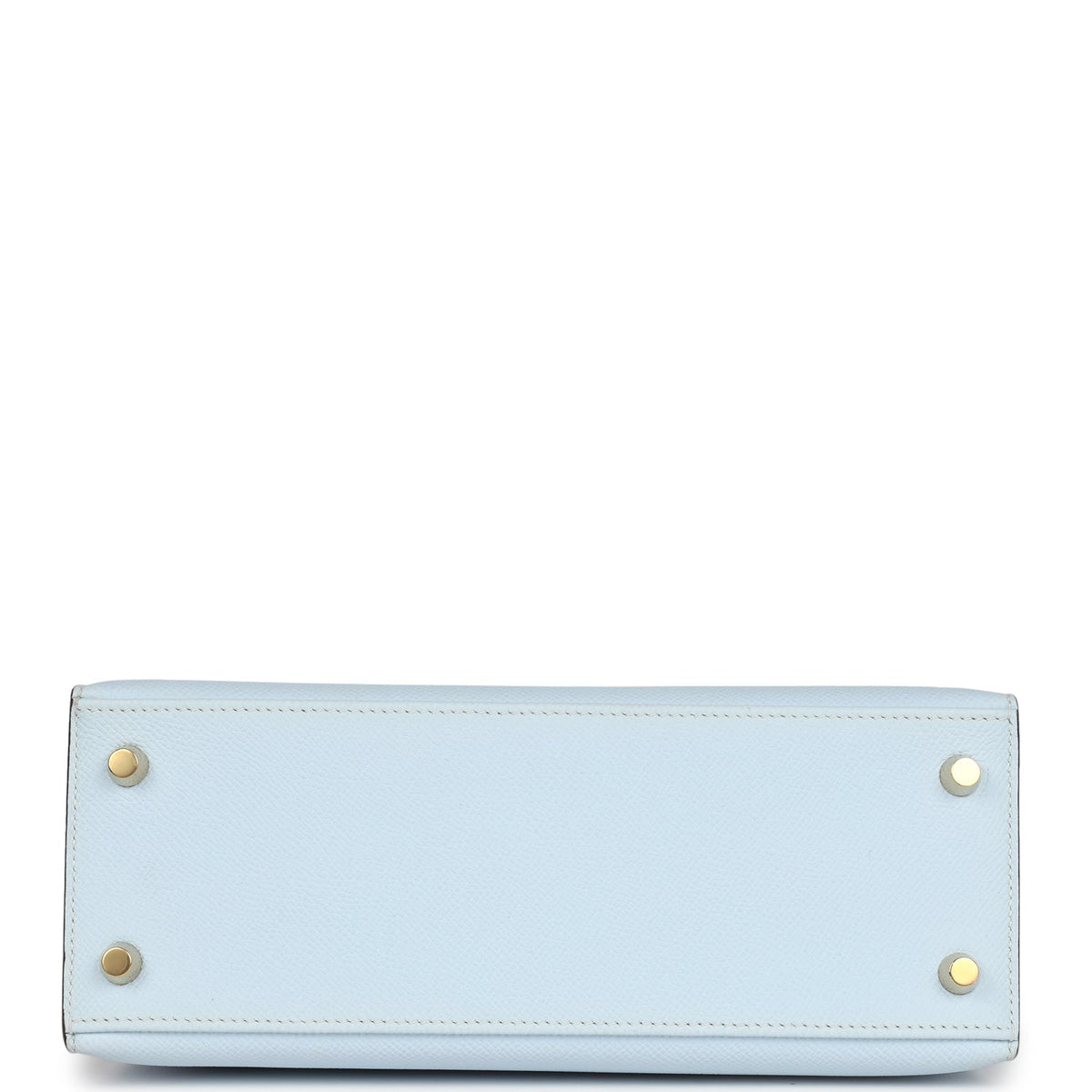 Hermès Kelly Sellier 25 Bleu Brume Epsom Gold Hardware
